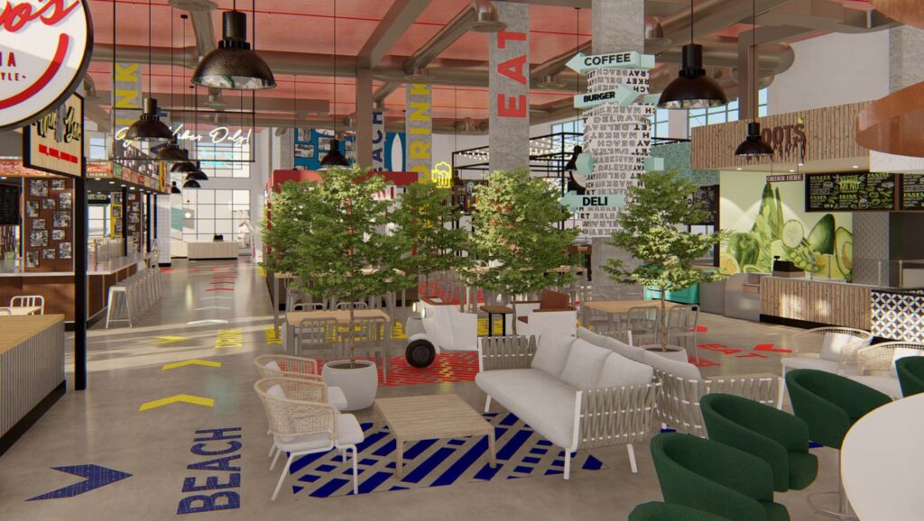 Bright and airy dining space with modern chairs and a woven pendant light.